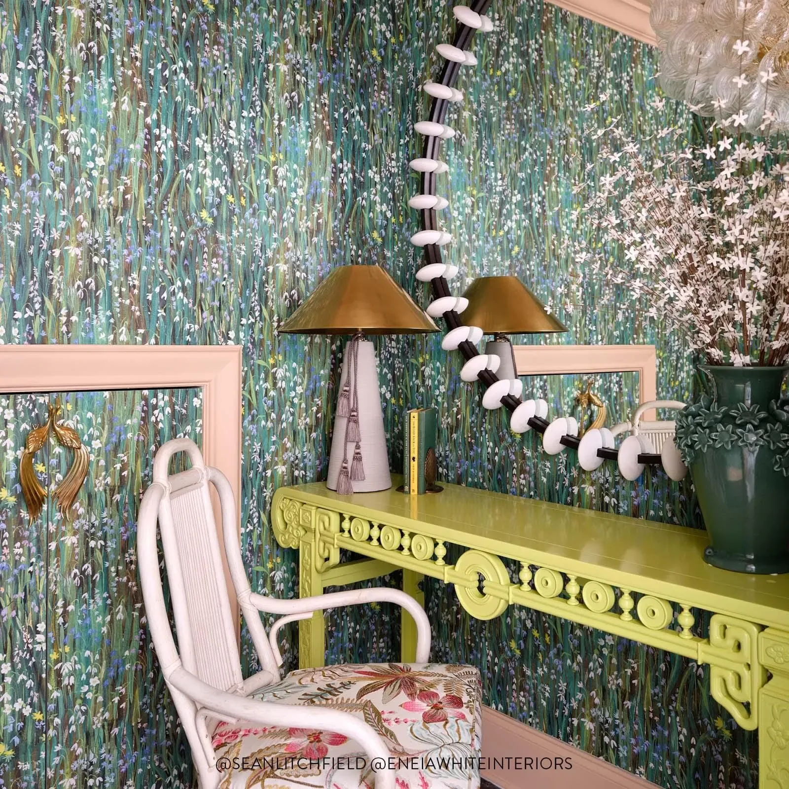 House of Hackney Galanthi wallpaper in Viridis – SKU 1-WA-GAL-DI-VRD-XXX