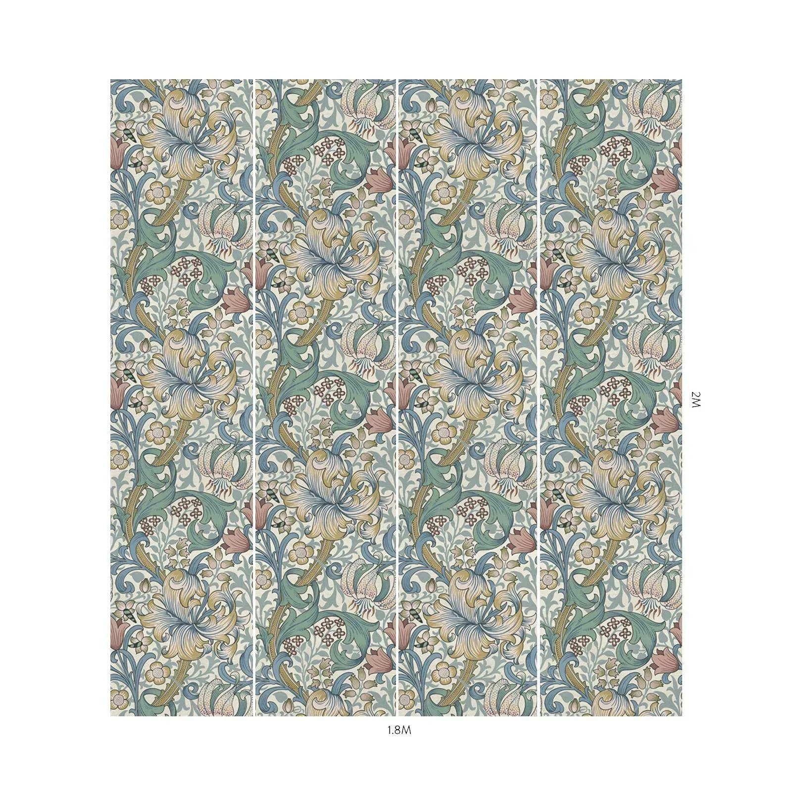 House of Hackney Golden Lily Wallpaper – Moonstone | Wallpaper Twins House of Hackney Golden Lily wallpaper in Moonstone – SKU 1-WA-GOL-DI-MOO-XXX