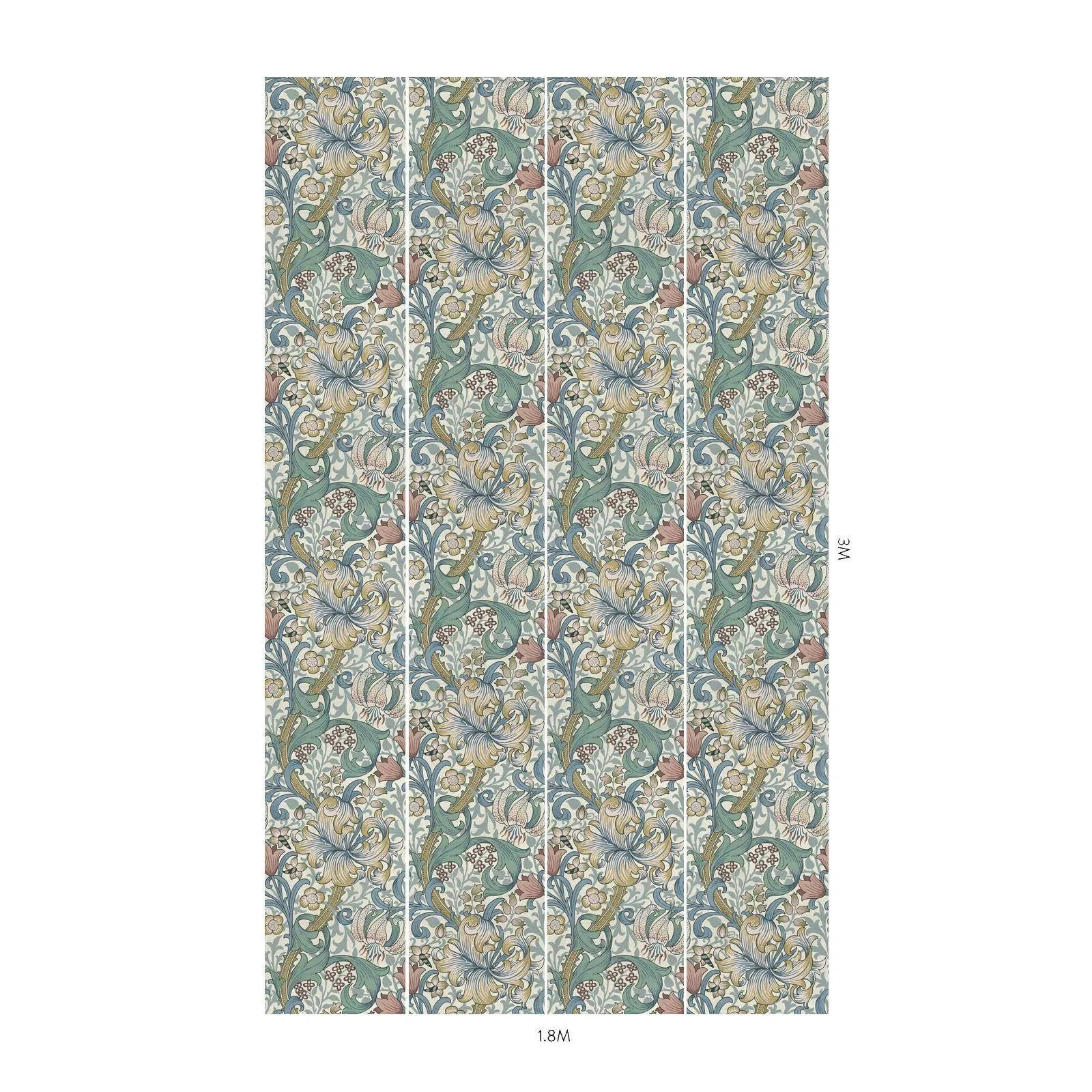 House of Hackney Golden Lily Wallpaper – Moonstone | Wallpaper Twins House of Hackney Golden Lily wallpaper in Moonstone – SKU 1-WA-GOL-DI-MOO-XXX