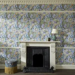 House of Hackney Golden Lily wallpaper in Sky – SKU 1-WA-GOL-DI-SKY-XXX