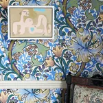 House of Hackney Golden Lily wallpaper in Sky – SKU 1-WA-GOL-DI-SKY-XXX