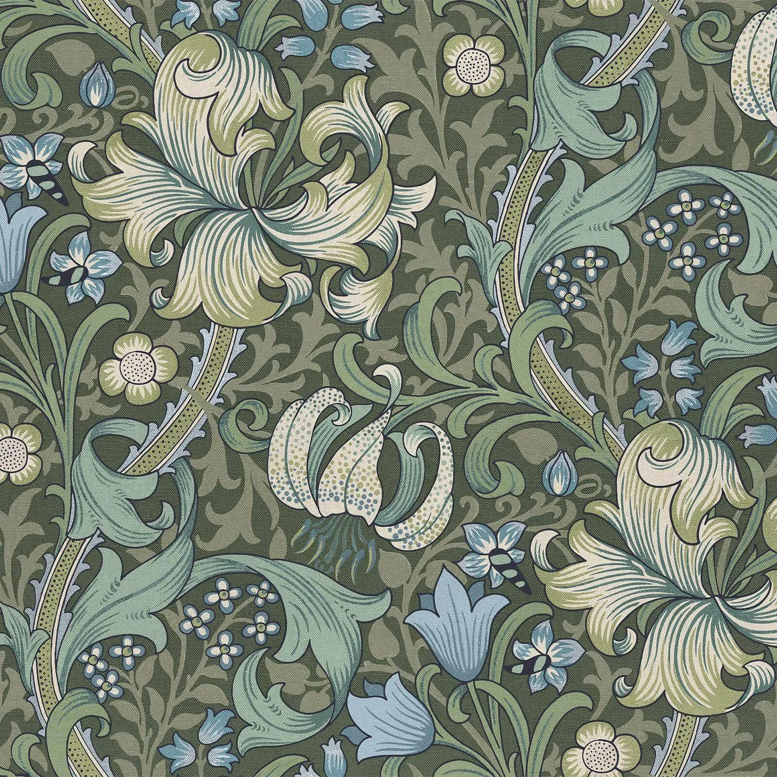 House of Hackney Golden Lily wallpaper in Verde – SKU 1-WA-GOL-DI-VER-XXX
