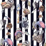 House of Hackney Hackney Empire wallpaper in Midnight Stripe – SKU 1-WA-HAC-DI-MID-STR