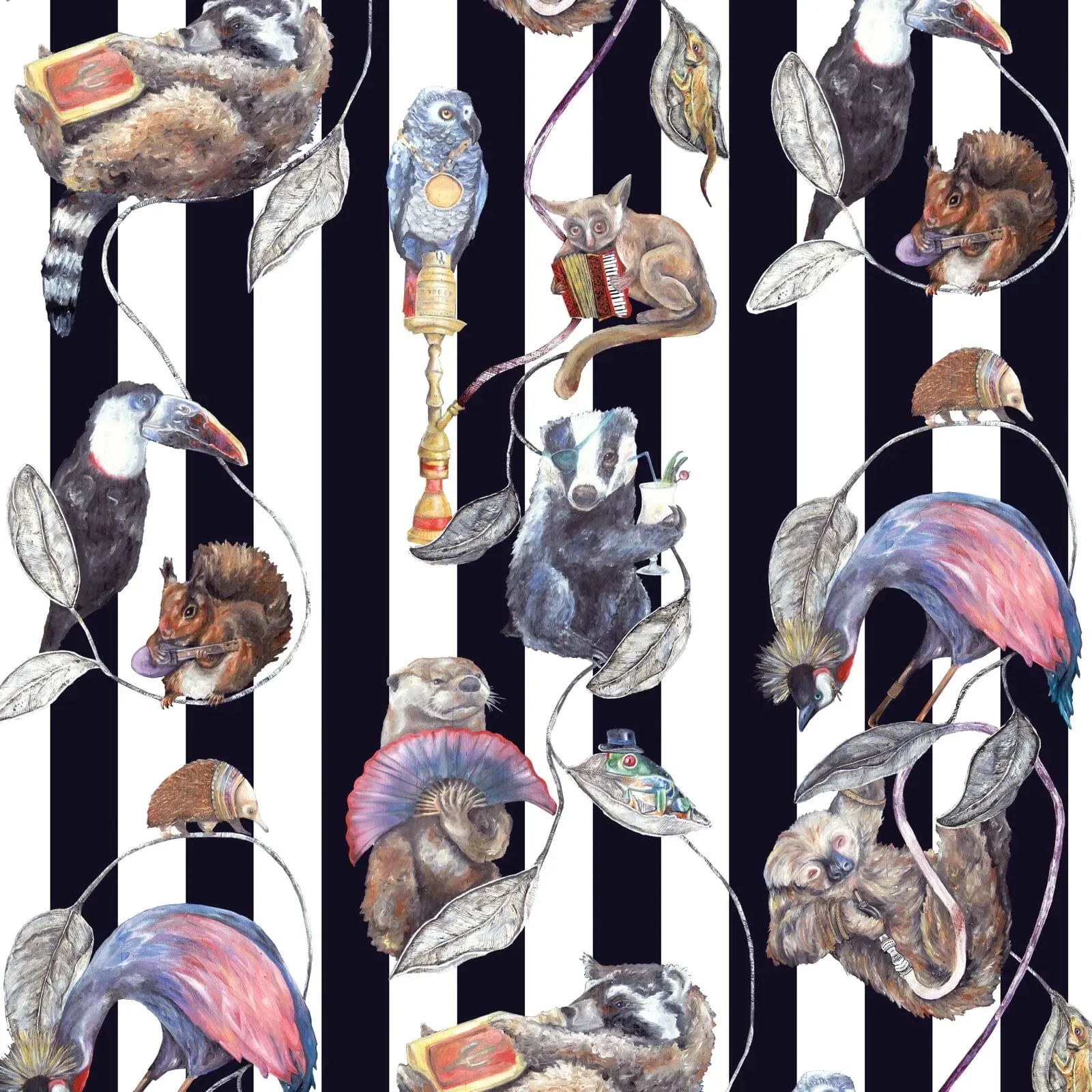 HACKNEY EMPIRE Wallpaper – Midnight Stripe