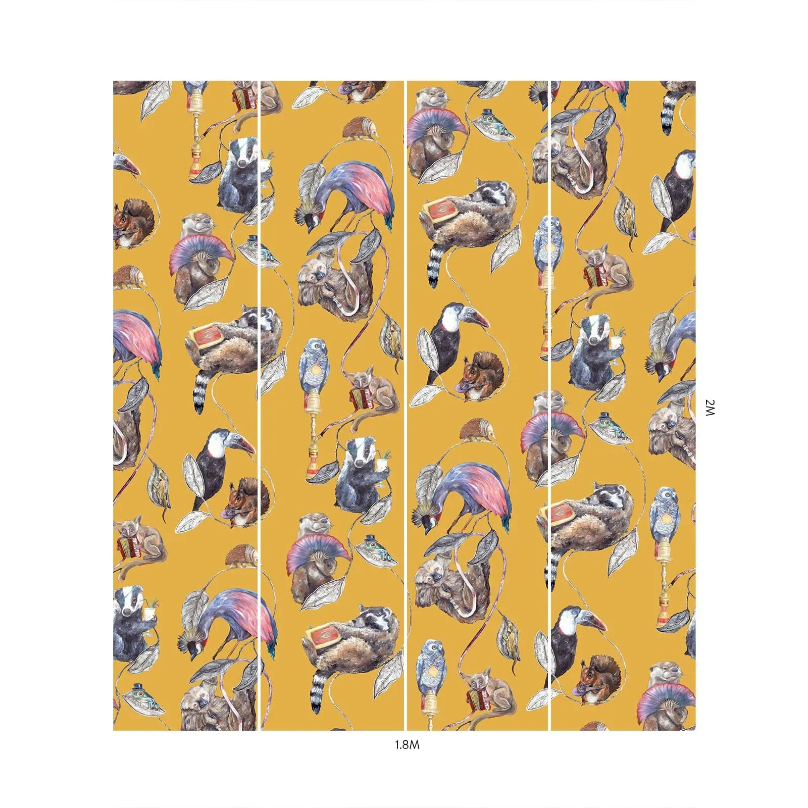 House of Hackney Hackney Empire Wallpaper – Ochre | Wallpaper Twins House of Hackney Hackney Empire wallpaper in Ochre – SKU 1-WA-HAC-DI-OCH-XXX