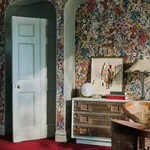 House of Hackney Hollyhocks wallpaper in Autumn – SKU 1-WA-HOL-DI-AUT-XXX