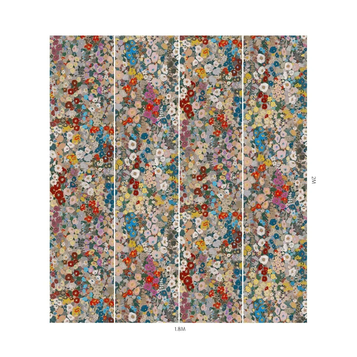 House of Hackney Hollyhocks wallpaper in Autumn – SKU 1-WA-HOL-DI-AUT-XXX