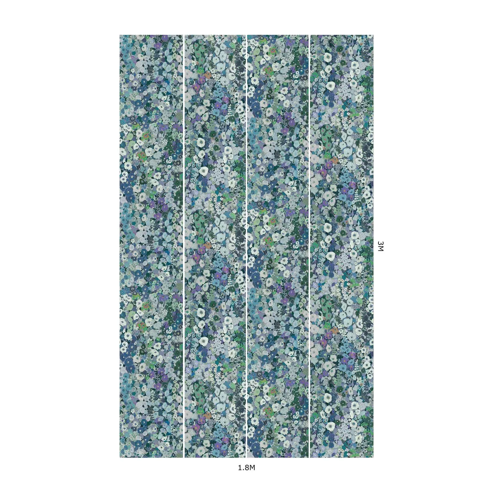 House of Hackney Hollyhocks Wallpaper – Dew | Wallpaper Twins House of Hackney Hollyhocks wallpaper in Dew – SKU 1-WA-HOL-DI-DEW-XXX