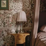 House of Hackney Hollyhocks wallpaper in Earth – SKU 1-WA-HOL-DI-EAR-XXX