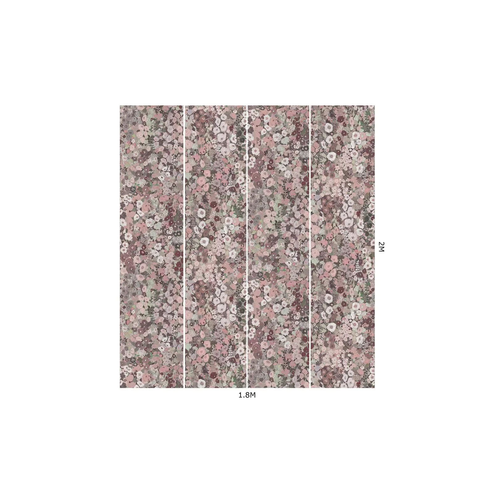 House of Hackney Hollyhocks wallpaper in Earth – SKU 1-WA-HOL-DI-EAR-XXX