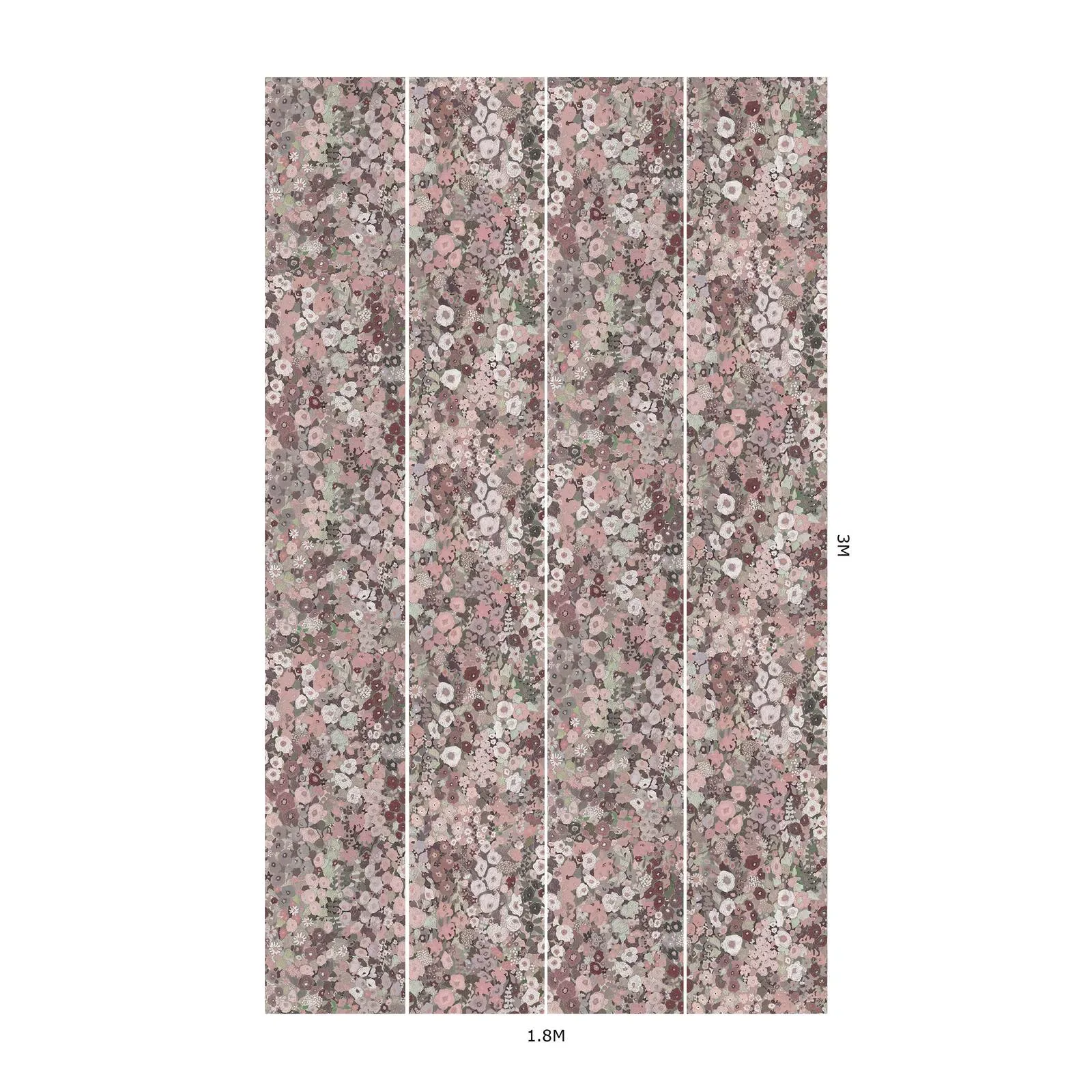 House of Hackney Hollyhocks wallpaper in Earth – SKU 1-WA-HOL-DI-EAR-XXX