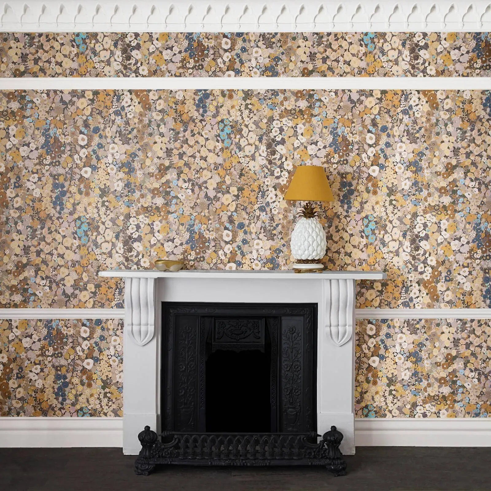 House of Hackney Hollyhocks Wallpaper – Flax | Wallpaper Twins House of Hackney Hollyhocks wallpaper in Flax – SKU 1-WA-HOL-DI-FAX-XXX