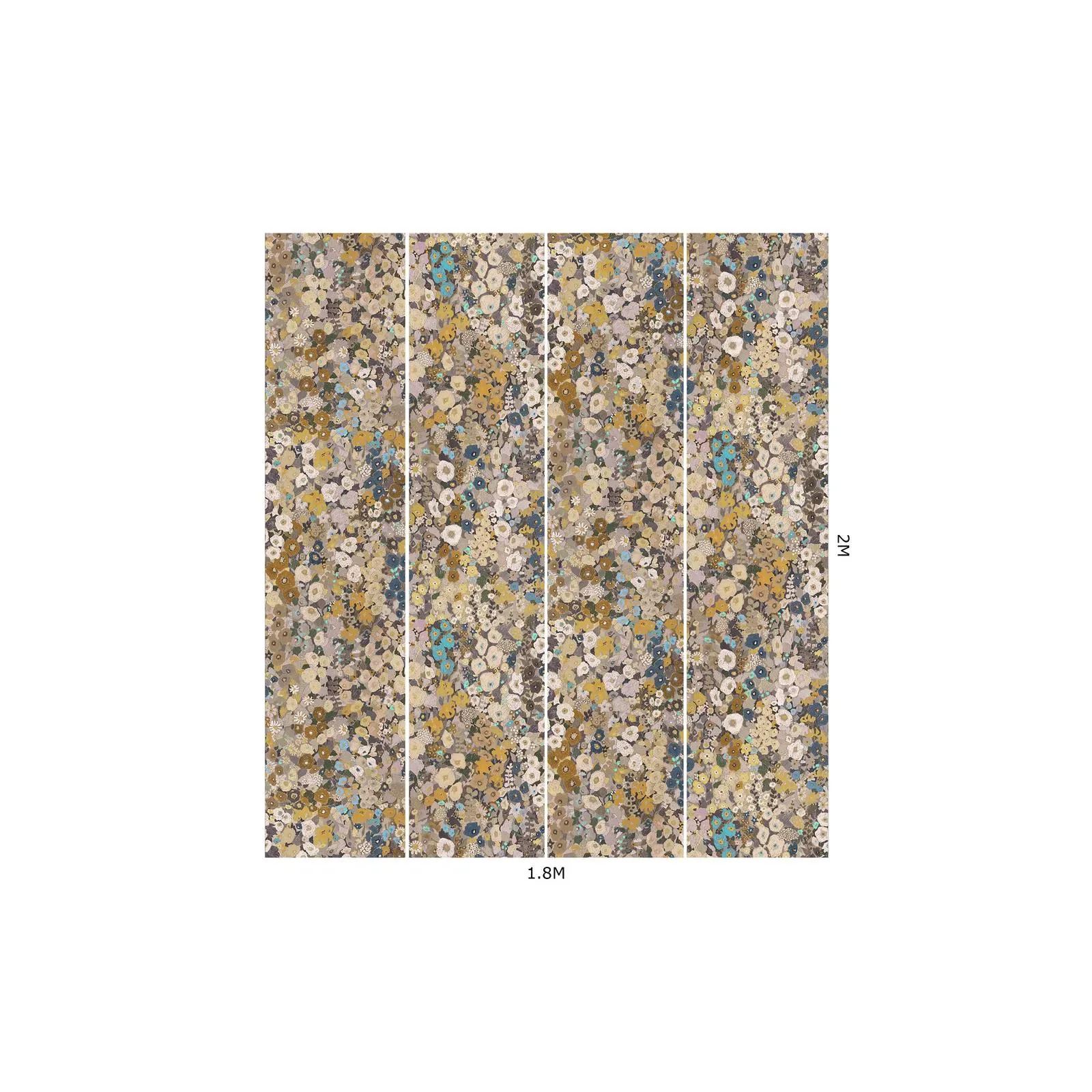 House of Hackney Hollyhocks Wallpaper – Flax | Wallpaper Twins House of Hackney Hollyhocks wallpaper in Flax – SKU 1-WA-HOL-DI-FAX-XXX