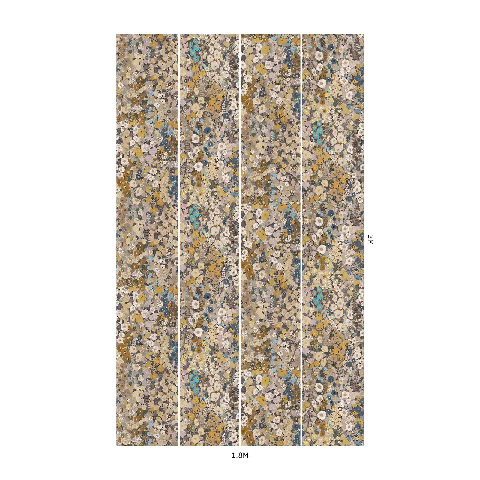 House of Hackney Hollyhocks Wallpaper – Flax | Wallpaper Twins House of Hackney Hollyhocks wallpaper in Flax – SKU 1-WA-HOL-DI-FAX-XXX