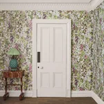 House of Hackney Hollyhocks Wallpaper – Meadow | Wallpaper Twins House of Hackney Hollyhocks wallpaper in Meadow – SKU 1-WA-HOL-DI-MEA-XXX