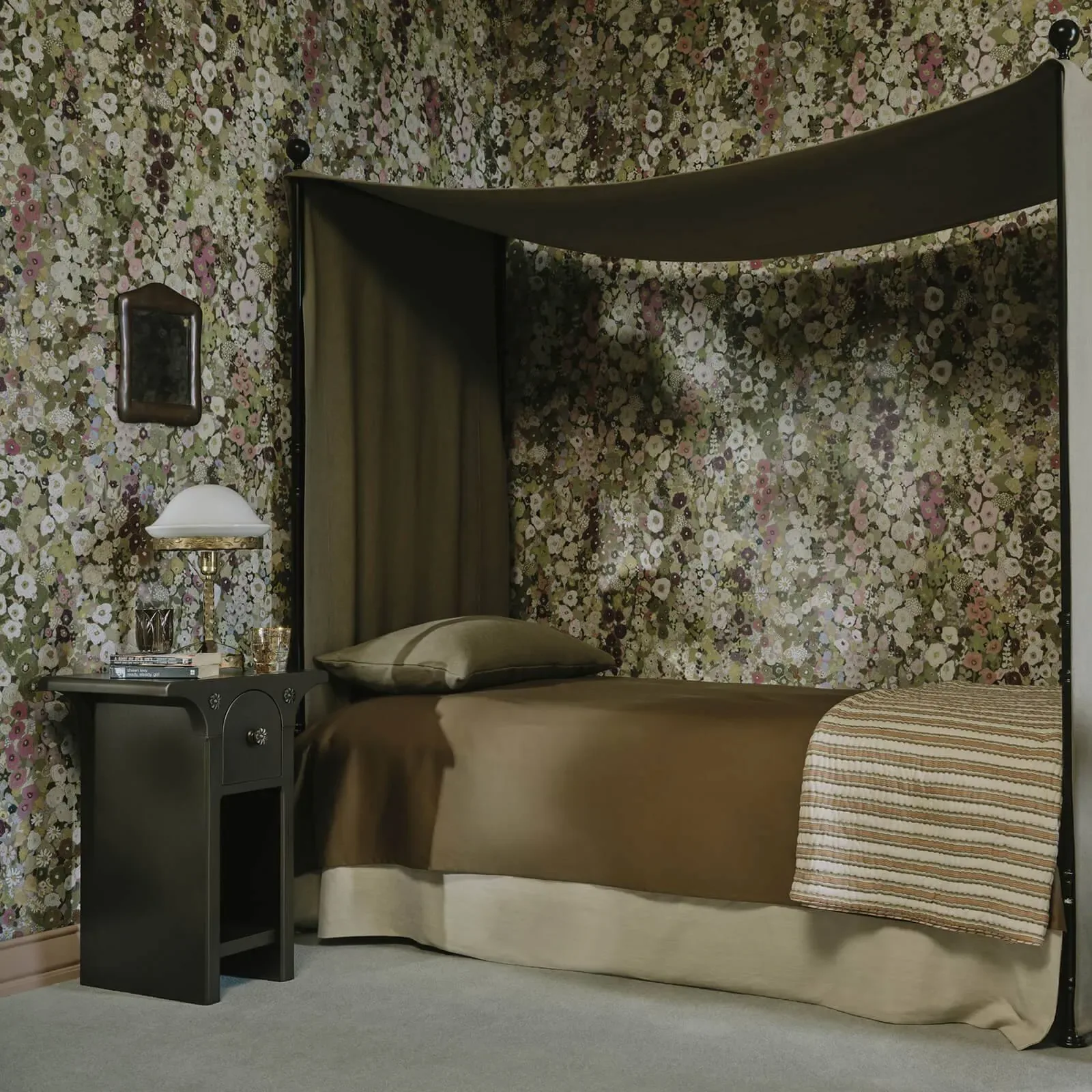 House of Hackney Hollyhocks Wallpaper – Meadow | Wallpaper Twins House of Hackney Hollyhocks wallpaper in Meadow – SKU 1-WA-HOL-DI-MEA-XXX