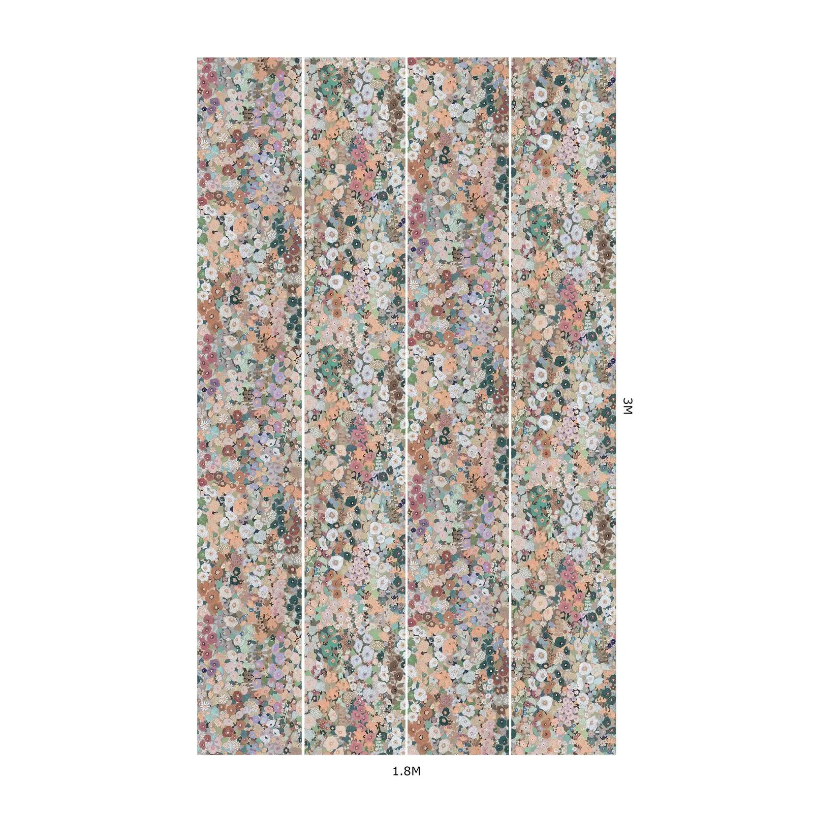 House of Hackney Hollyhocks wallpaper in Prairie – SKU 1-WA-HOL-DI-PRA-XXX