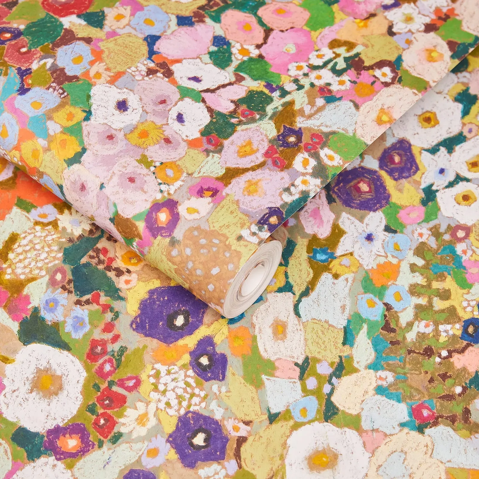 House of Hackney Hollyhocks wallpaper in Spring – SKU 1-WA-HOL-DI-SPR-XXX