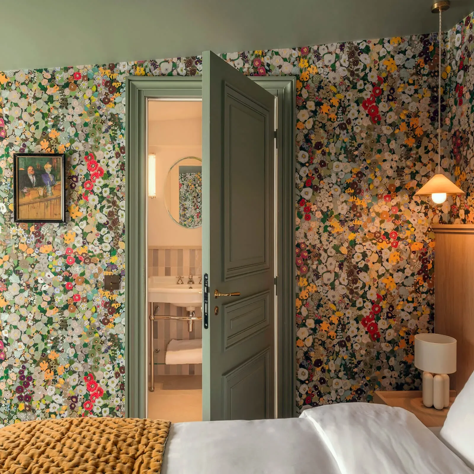 House of Hackney Hollyhocks Wallpaper – Summer | Wallpaper Twins House of Hackney Hollyhocks wallpaper in Summer – SKU 1-WA-HOL-DI-SUM-XXX