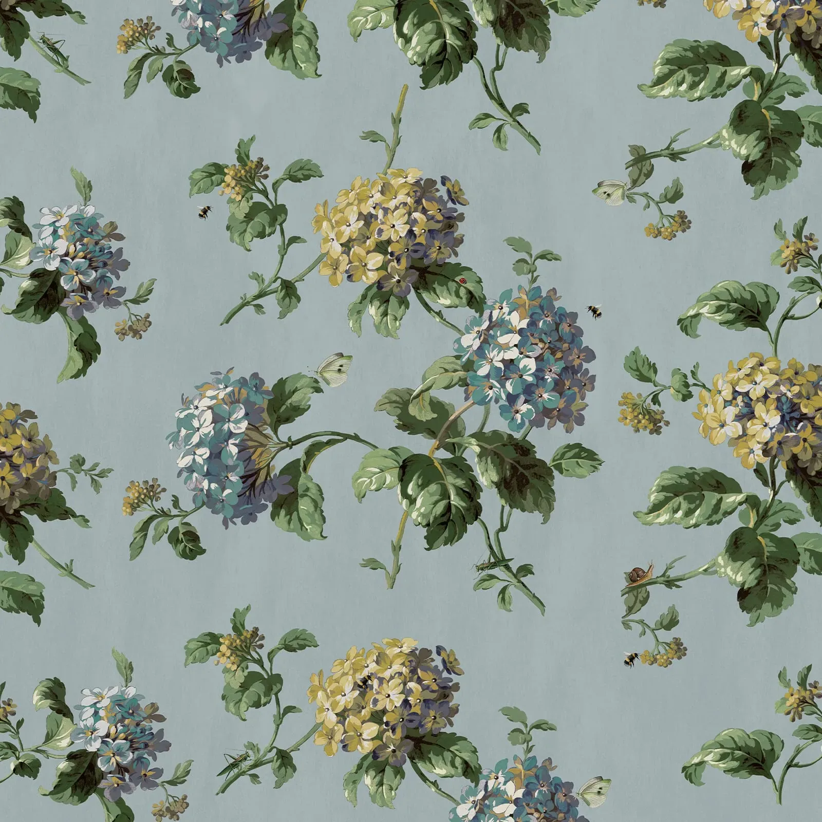 House of Hackney Hortensia wallpaper in Sky – SKU 1-WA-HOR-DI-SKY-XXX