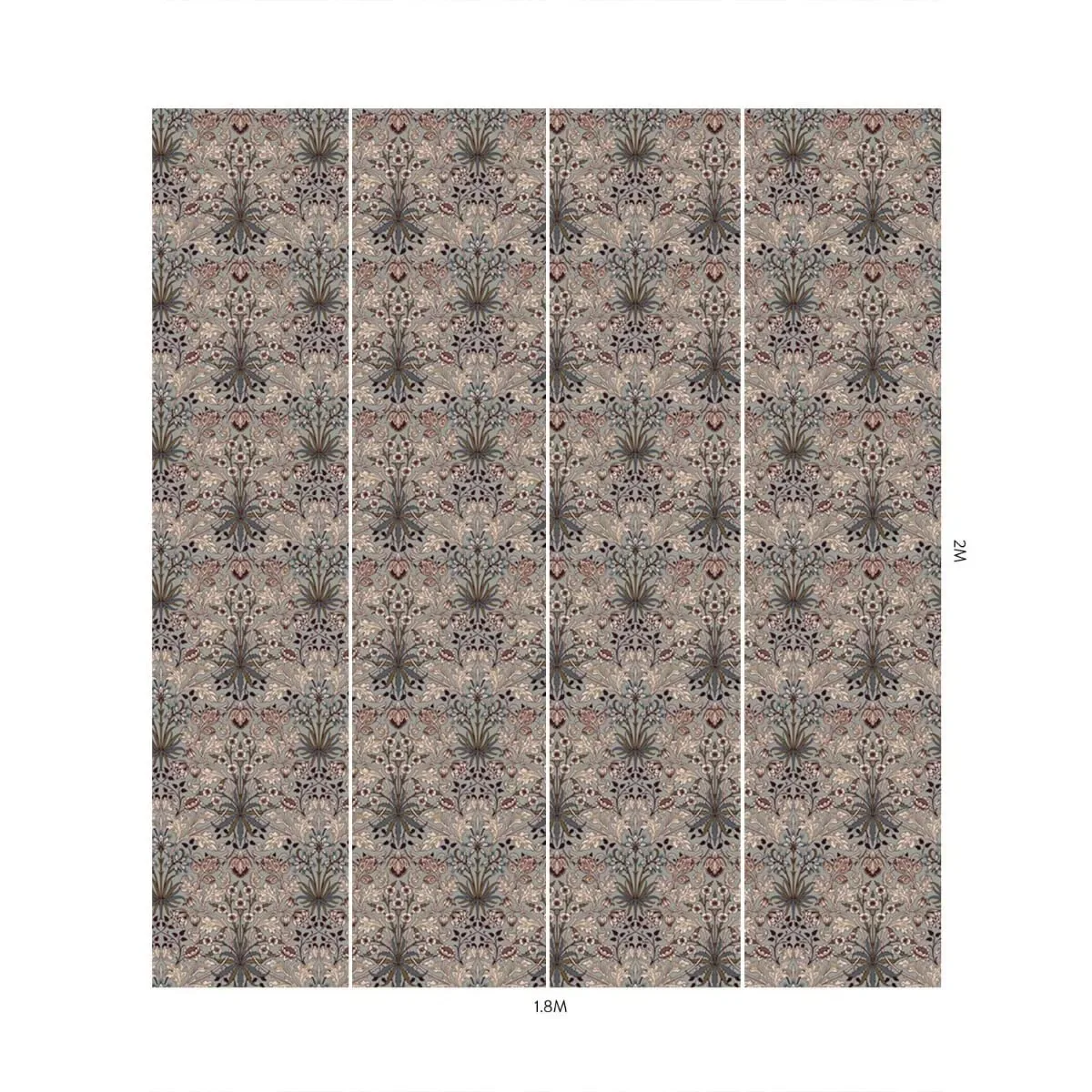 House of Hackney Hyacinth wallpaper in Dove Grey – SKU 1-WA-HYA-DI-GRY-XXX