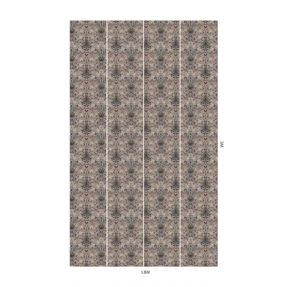 House of Hackney Hyacinth wallpaper in Dove Grey – SKU 1-WA-HYA-DI-GRY-XXX
