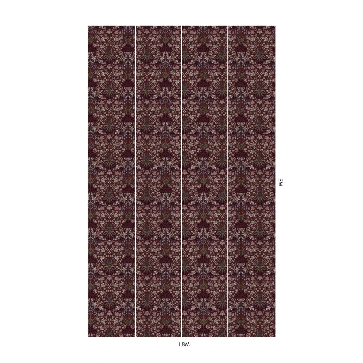House of Hackney Hyacinth Wallpaper – Mulberry | Wallpaper Twins House of Hackney Hyacinth wallpaper in Mulberry – SKU 1-WA-HYA-DI-MUL-XXX