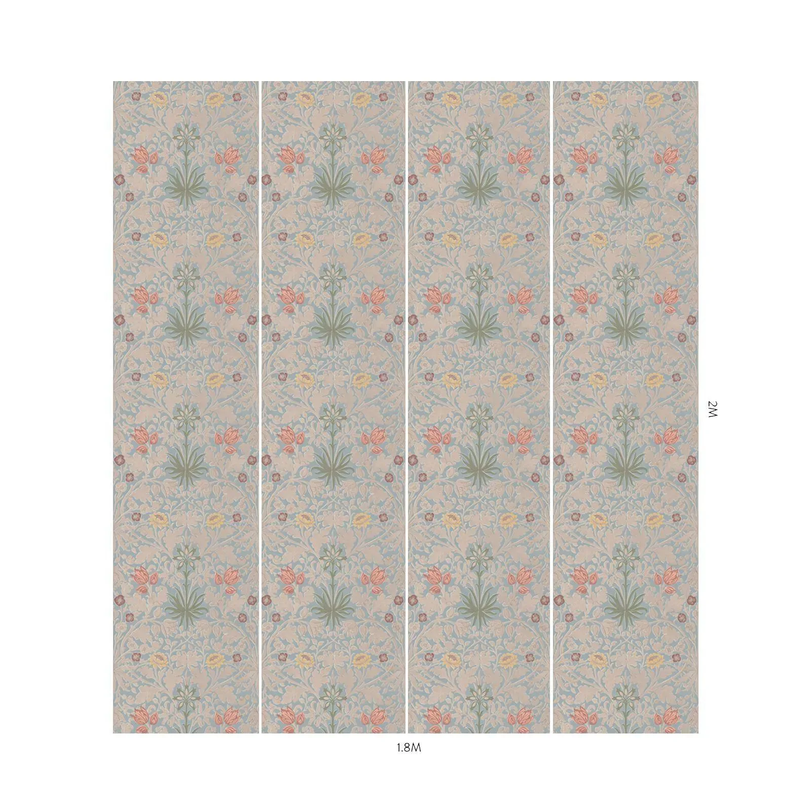 House of Hackney Hyacinth Novellus wallpaper in Byzantine Blue – SKU 1-WA-HYA-DI-BYZ-XXX