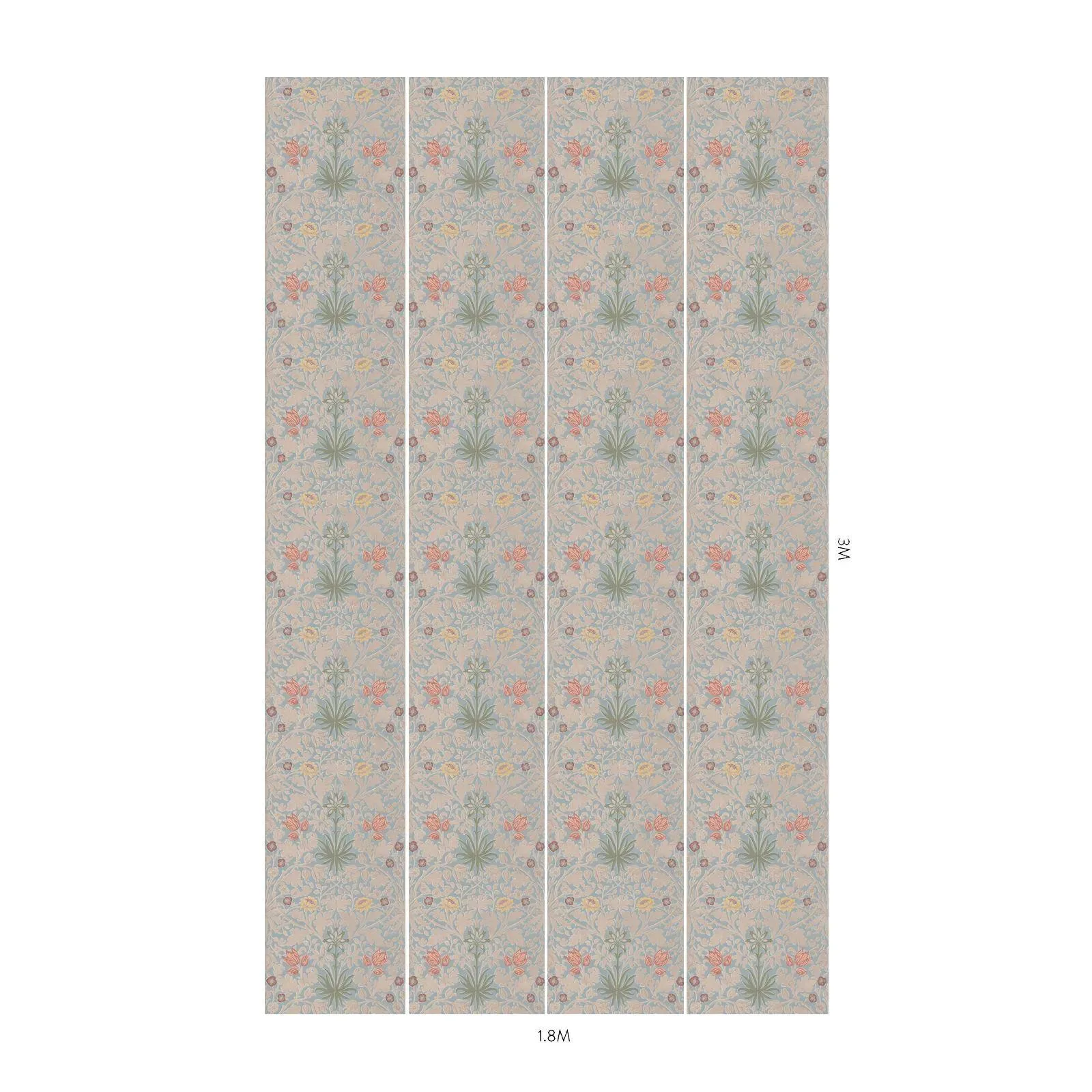 House of Hackney Hyacinth Novellus wallpaper in Byzantine Blue – SKU 1-WA-HYA-DI-BYZ-XXX