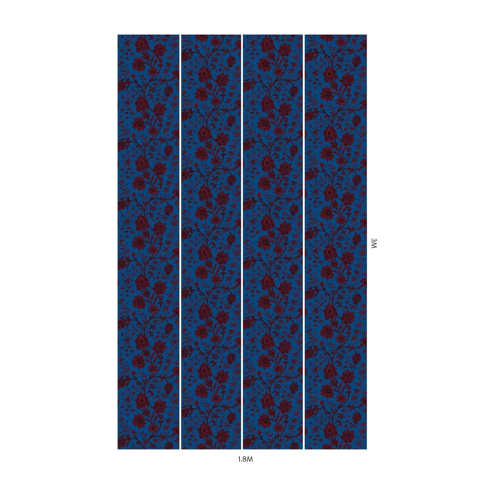 House of Hackney Indienne Wallpaper – Lapis Blue | Wallpaper Twins House of Hackney Indienne wallpaper in Lapis Blue – SKU 1-WA-IND-DI-LAP-XXX
