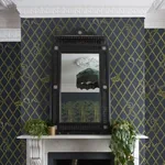 House of Hackney Khasia wallpaper in Midnight – SKU 1-WA-KHA-DI-MID-XXX