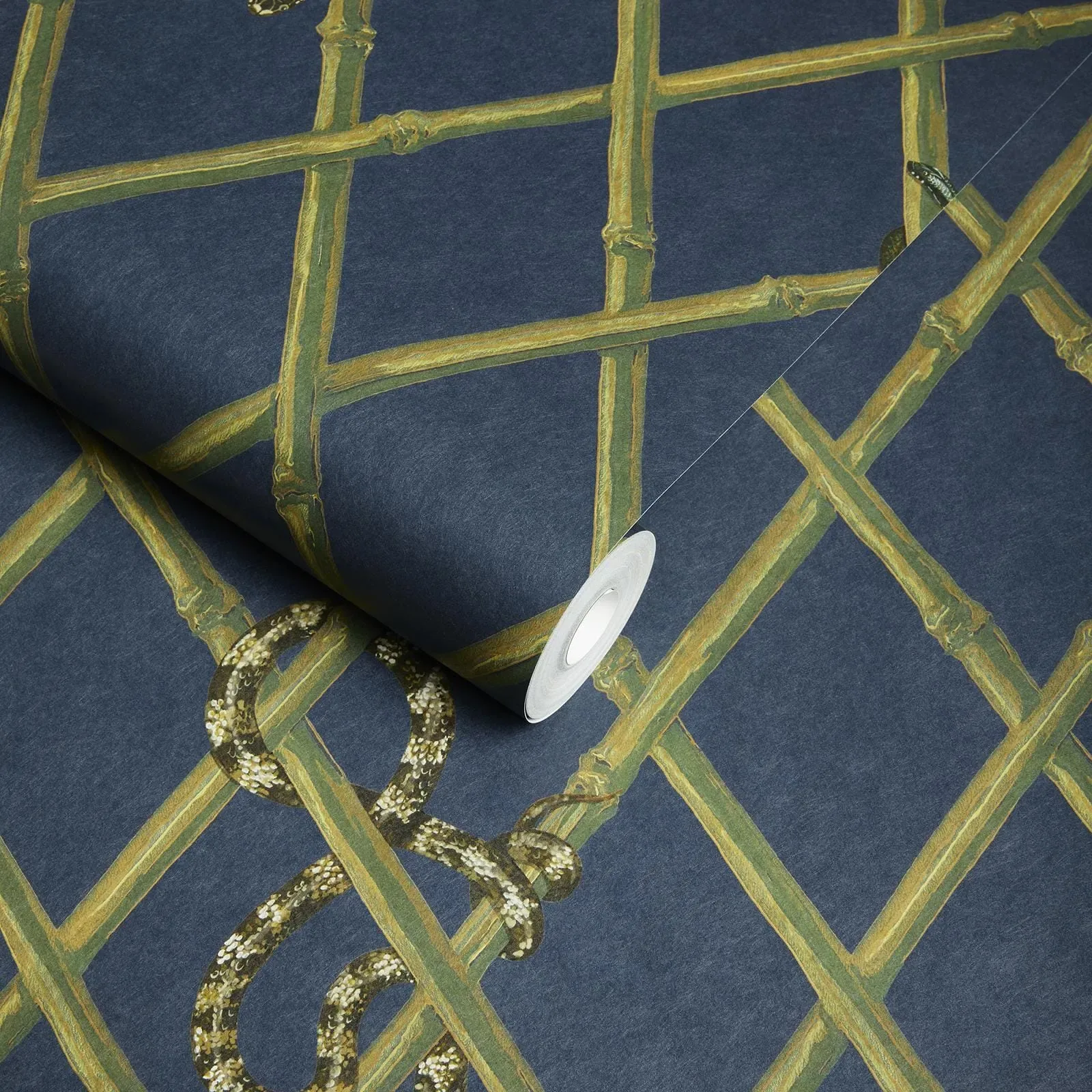 House of Hackney Khasia wallpaper in Midnight – SKU 1-WA-KHA-DI-MID-XXX