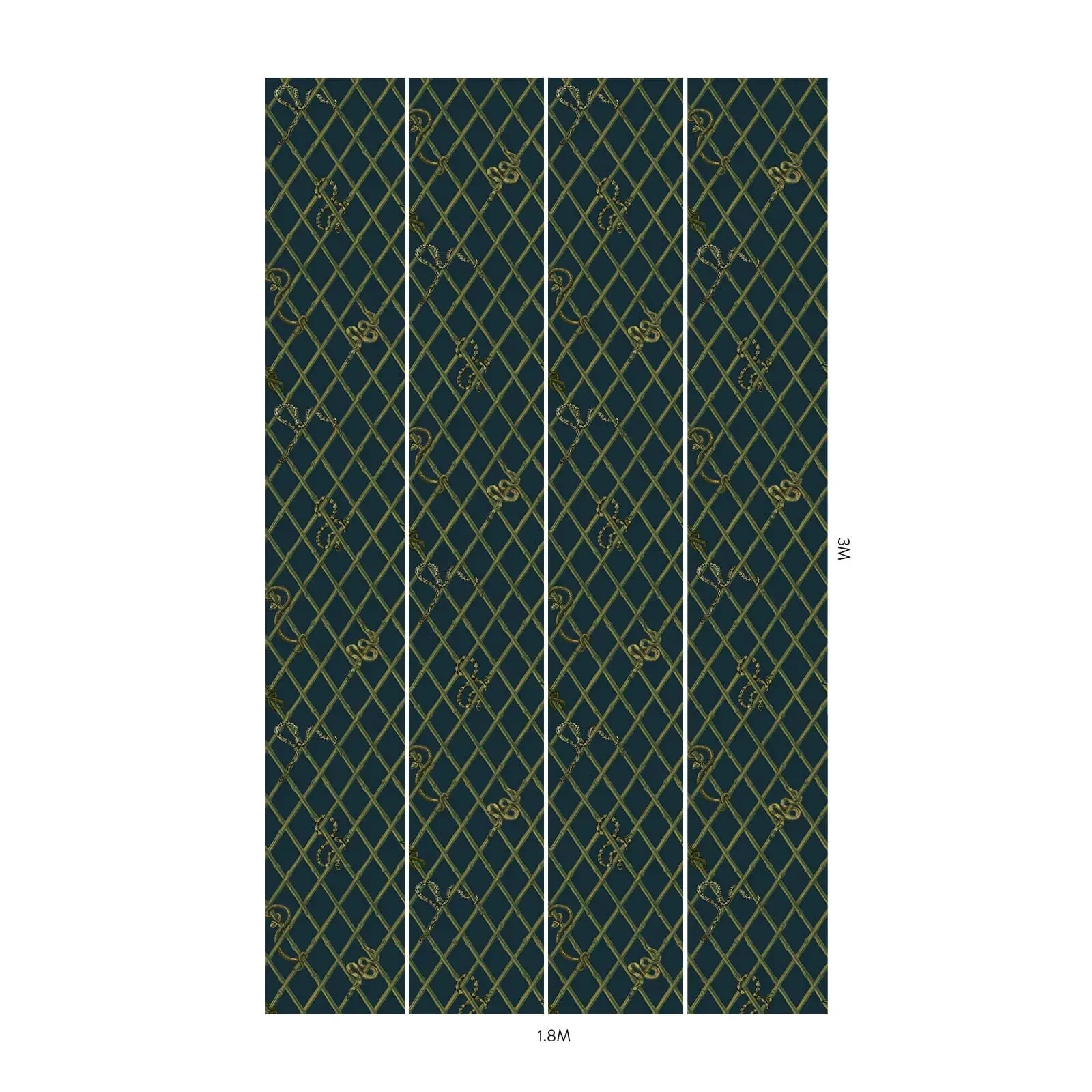 House of Hackney Khasia wallpaper in Midnight – SKU 1-WA-KHA-DI-MID-XXX