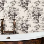House of Hackney London Rose Wallpaper – Smoke Grey | Wallpaper Twins House of Hackney London Rose wallpaper in Smoke Grey – SKU 1-WA-LON-TR-GRY-XXX