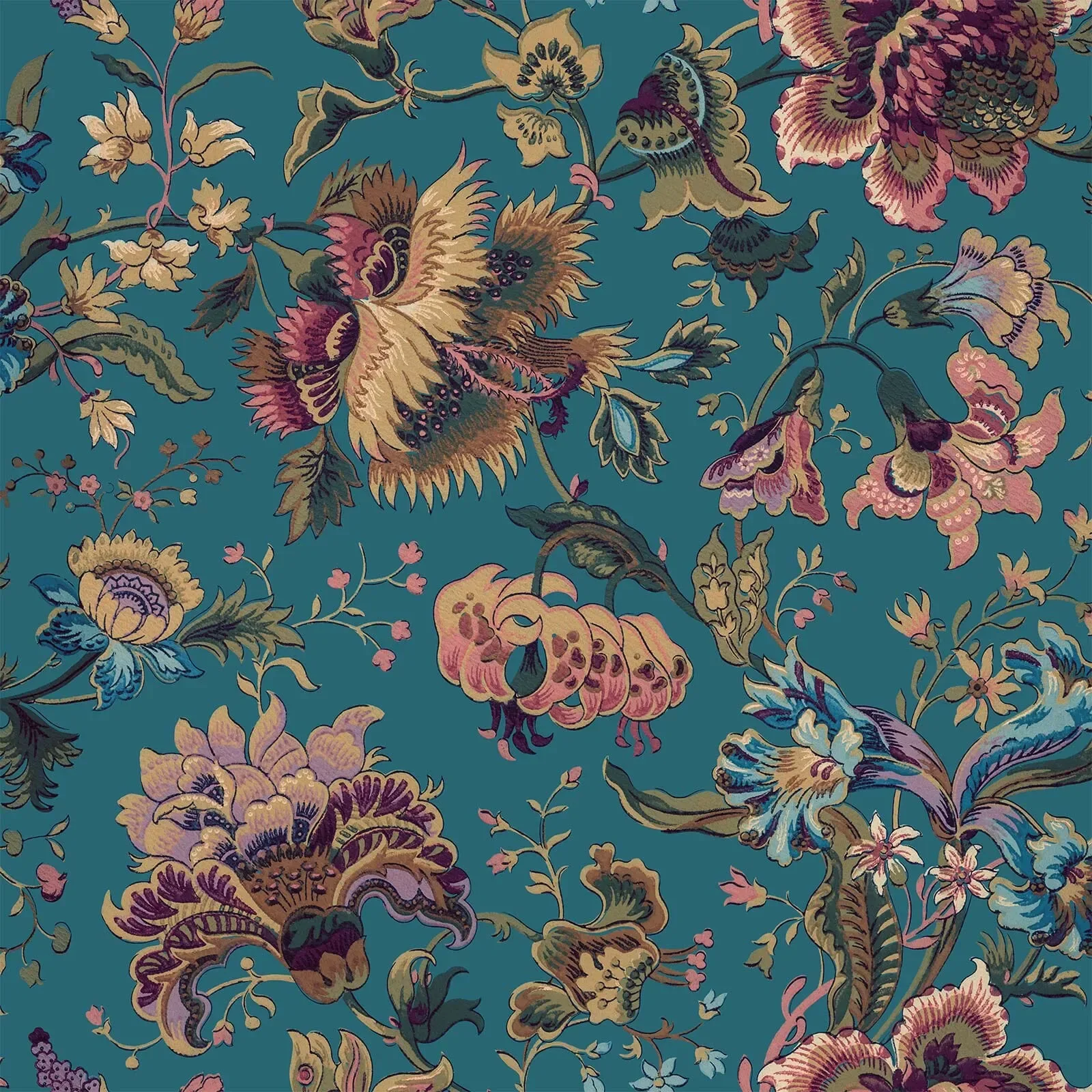 House of Hackney Majorelle wallpaper in Azure – SKU 1-WA-MAJ-DI-AZU-XXX