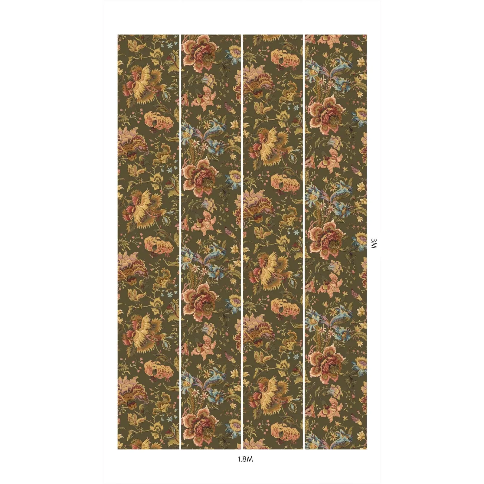 House of Hackney Majorelle Wallpaper – Moss Green | Wallpaper Twins House of Hackney Majorelle wallpaper in Moss Green – SKU 1-WA-MAJ-DI-MOS-XXX
