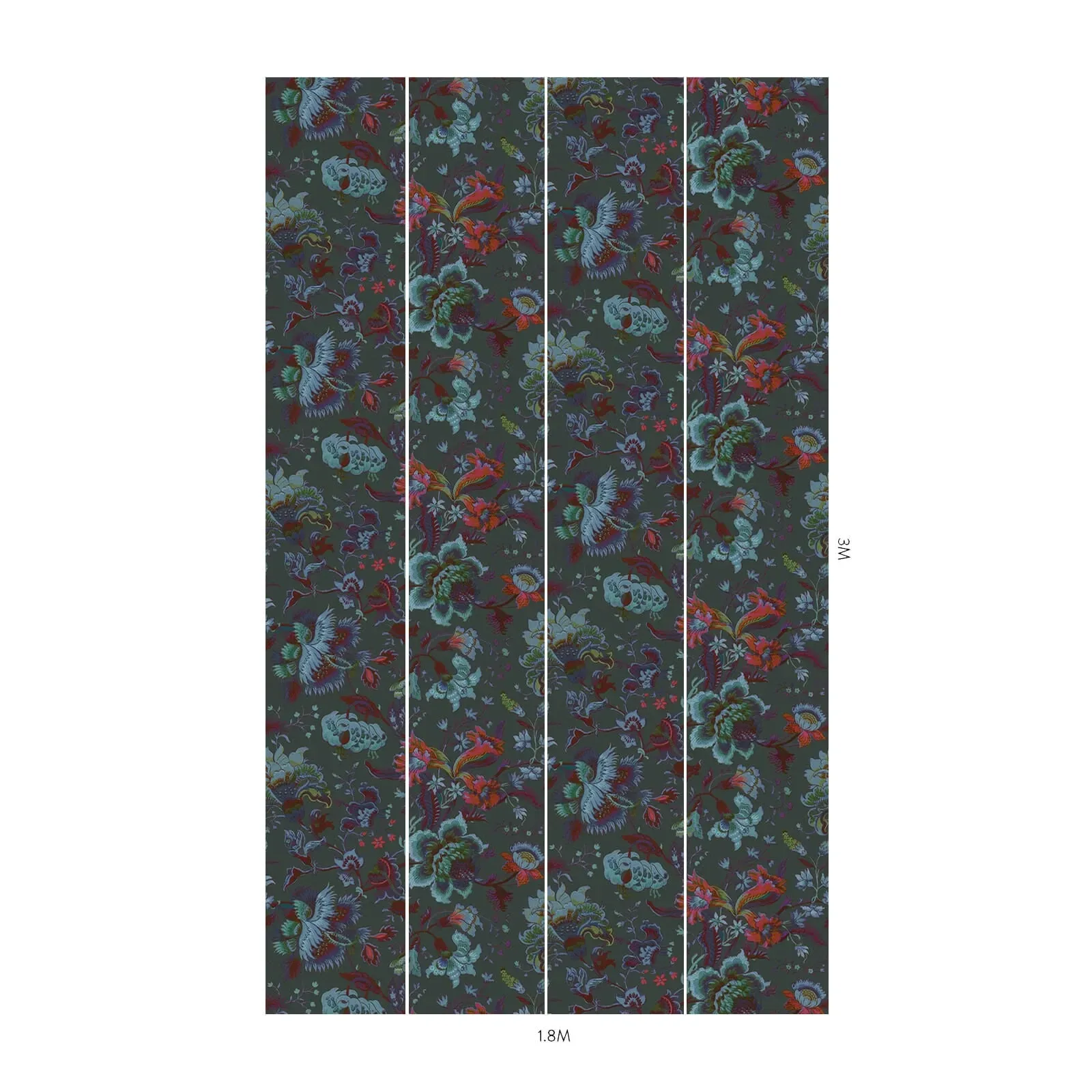House of Hackney Majorelle Wallpaper – Petrol | Wallpaper Twins House of Hackney Majorelle wallpaper in Petrol – SKU 1-WA-MAJ-DI-PET-XXX