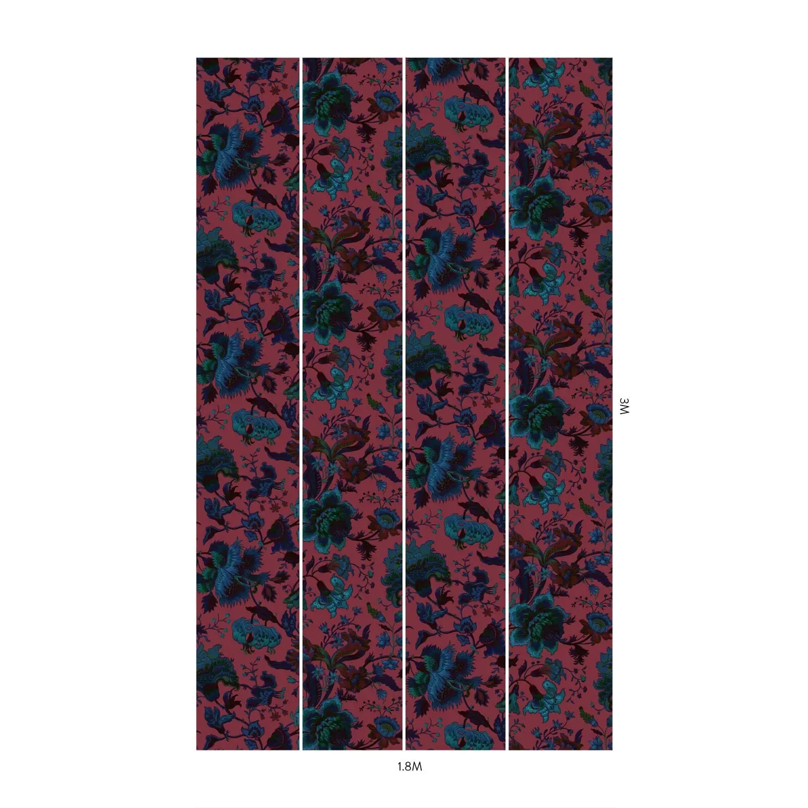 House of Hackney Majorelle wallpaper in Viola Pink – SKU 1-WA-MAJ-DI-VIP-XXX