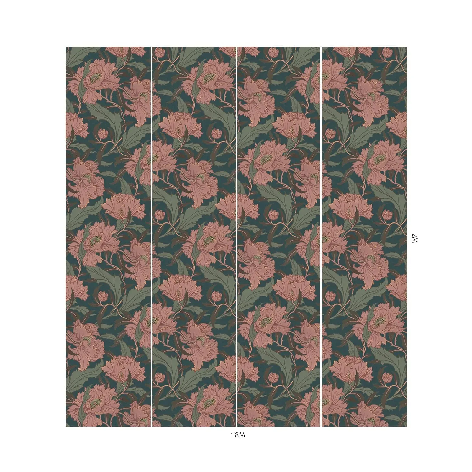 House of Hackney Minerva wallpaper in Apatite – SKU 1-WA-MIN-DI-APA-XXX