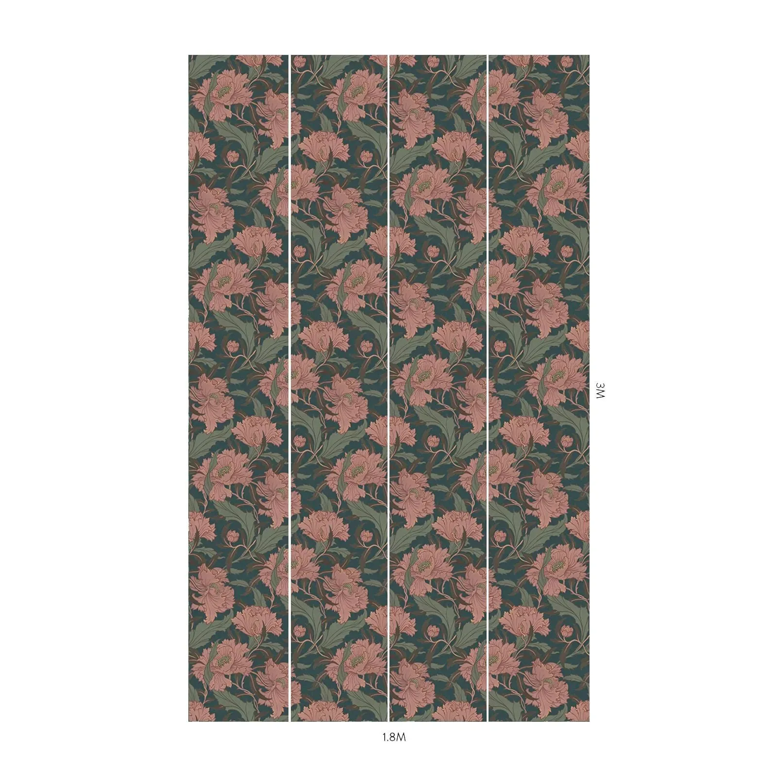 House of Hackney Minerva wallpaper in Apatite – SKU 1-WA-MIN-DI-APA-XXX