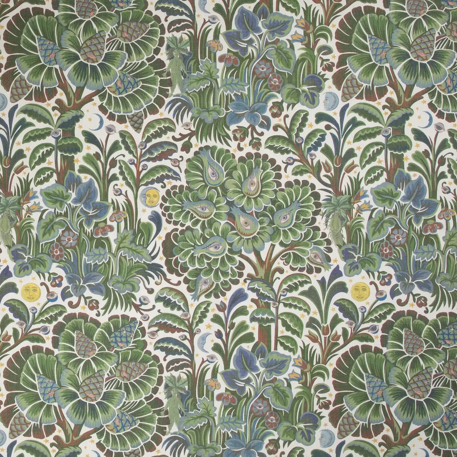 House of Hackney Moon Garden wallpaper in Verde – SKU 1-WA-MOG-DI-VER-XXX