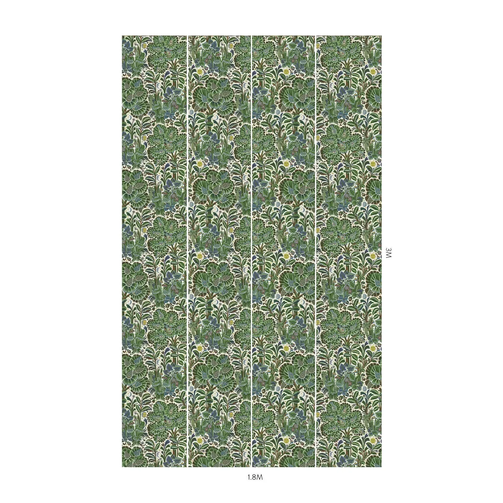 House of Hackney Moon Garden Wallpaper – Verde | Wallpaper Twins House of Hackney Moon Garden wallpaper in Verde – SKU 1-WA-MOG-DI-VER-XXX