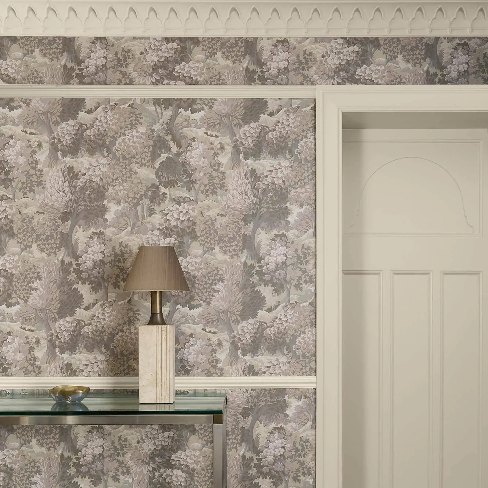 House of Hackney Nemor wallpaper in Clay – SKU 1-WA-NMR-DI-TRA-XXX