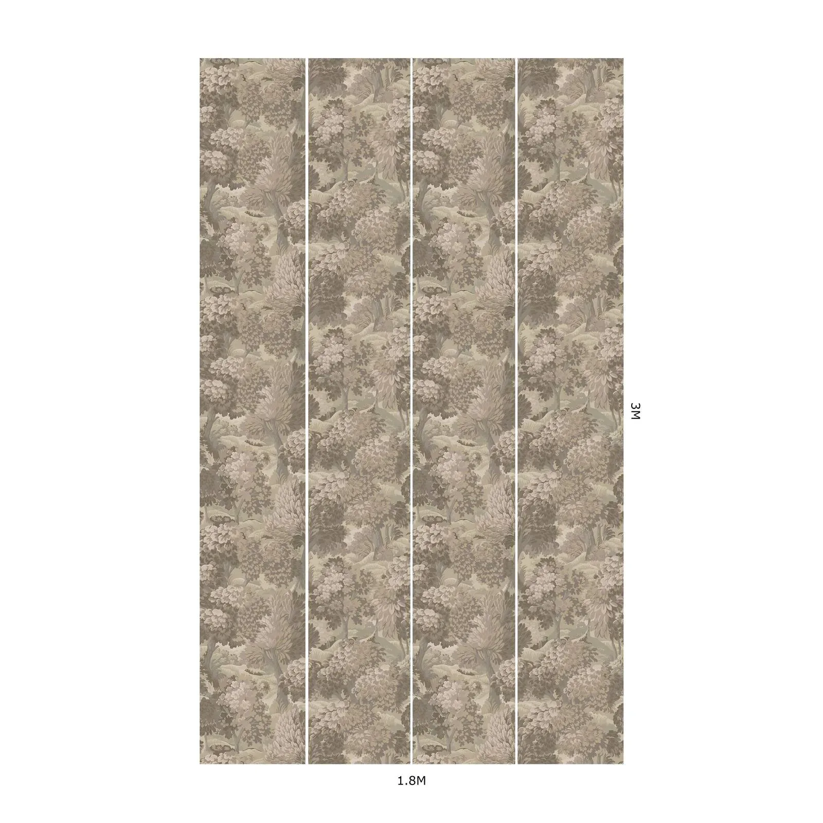 House of Hackney Nemor wallpaper in Clay – SKU 1-WA-NMR-DI-TRA-XXX