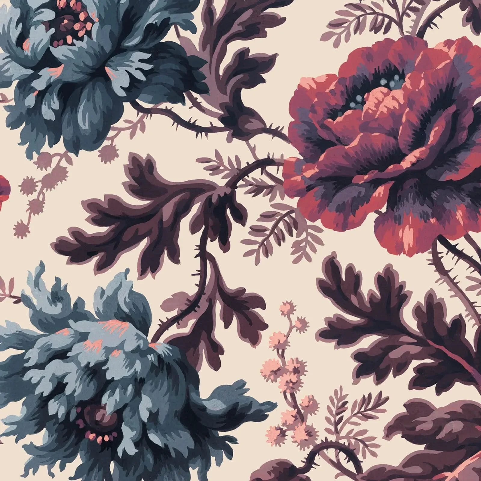 House of Hackney Opia Magna wallpaper in Magenta – SKU 1-WA-OPM-DI-XXX-XXX