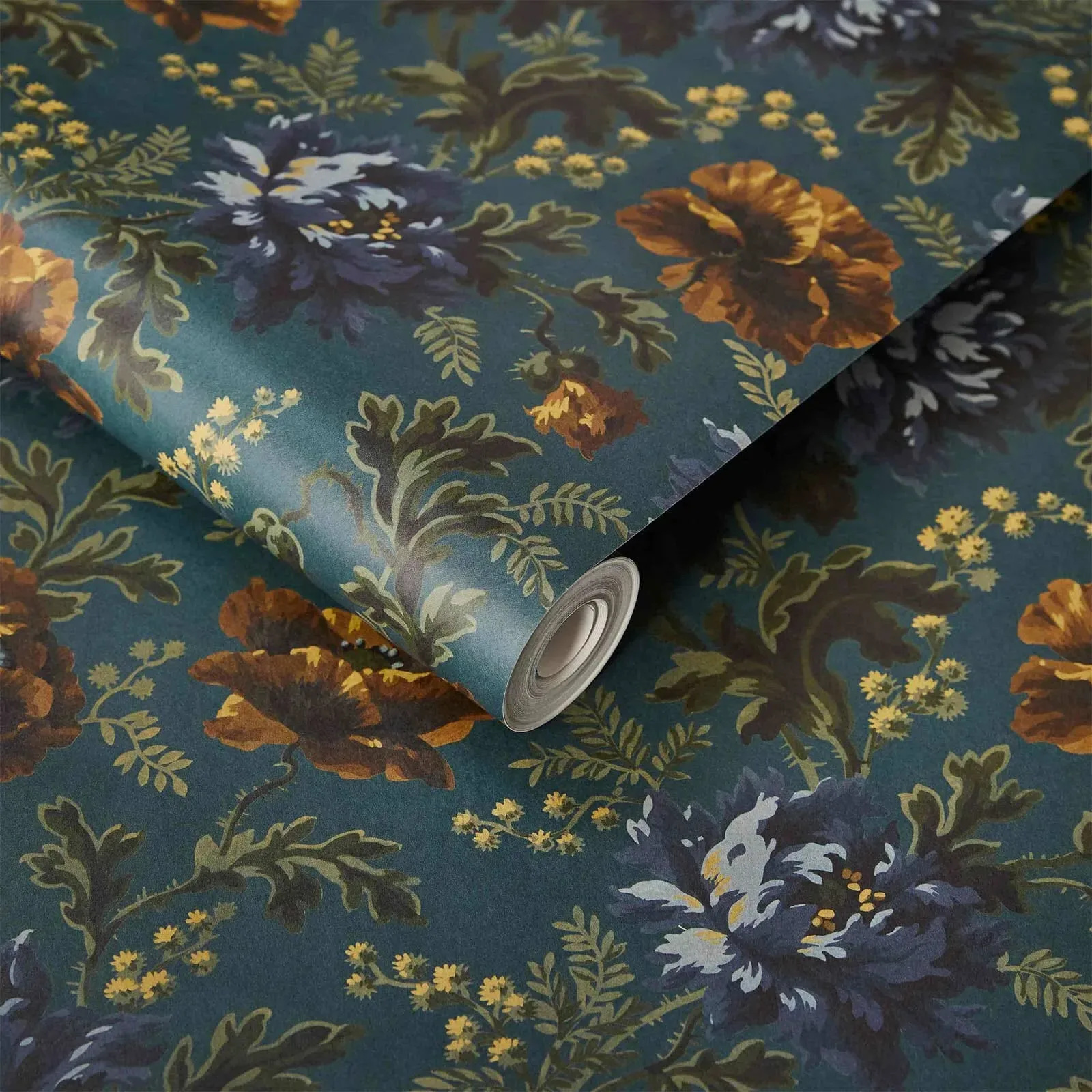 House of Hackney Opia Wallpaper – Petrol | Wallpaper Twins House of Hackney Opia wallpaper in Petrol – SKU 1-WA-OPI-DI-PET-XXX