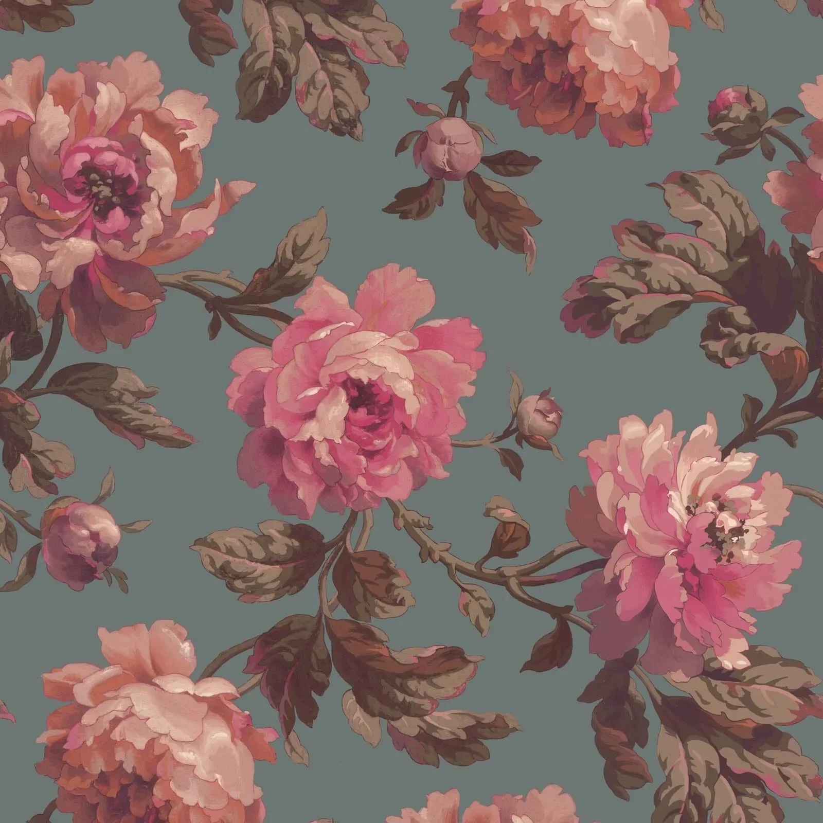 PEONEDEN Wallpaper – Chinois Green
