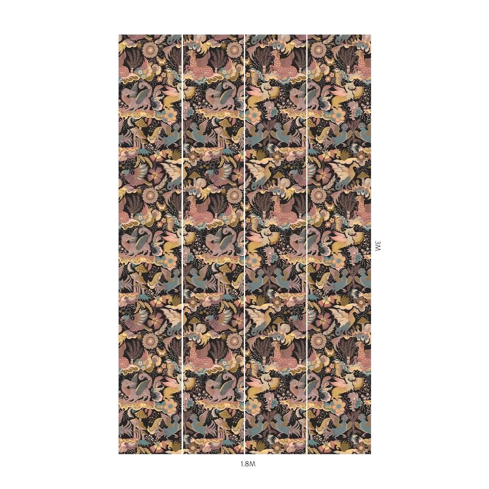 House of Hackney Phantasia Wallpaper – Noir | Wallpaper Twins House of Hackney Phantasia wallpaper in Noir – SKU 1-WA-PHA-DI-NOI-XXX