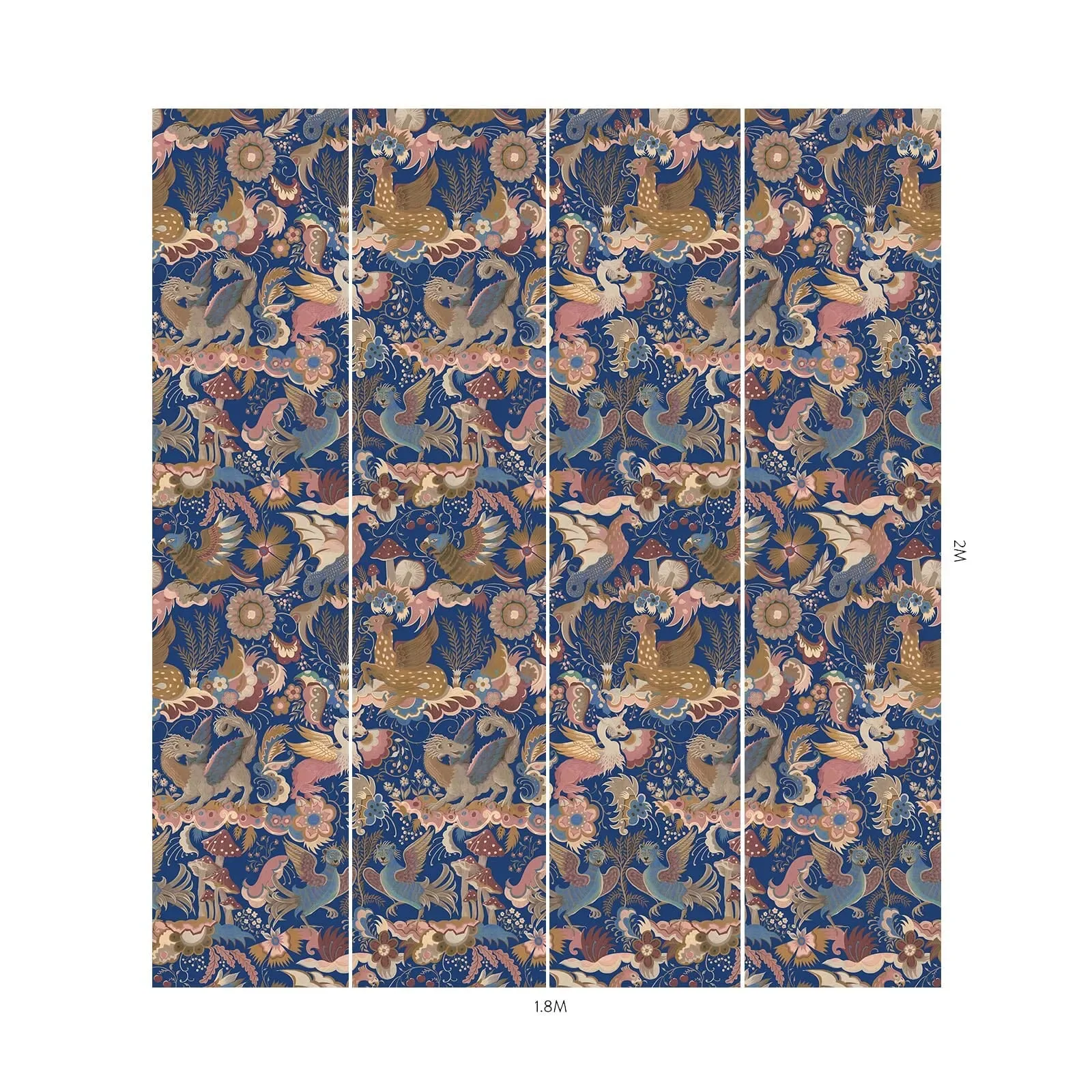 House of Hackney Phantasia Wallpaper – Sapphire | Wallpaper Twins House of Hackney Phantasia wallpaper in Sapphire – SKU 1-WA-PHA-DI-SPH-XXX