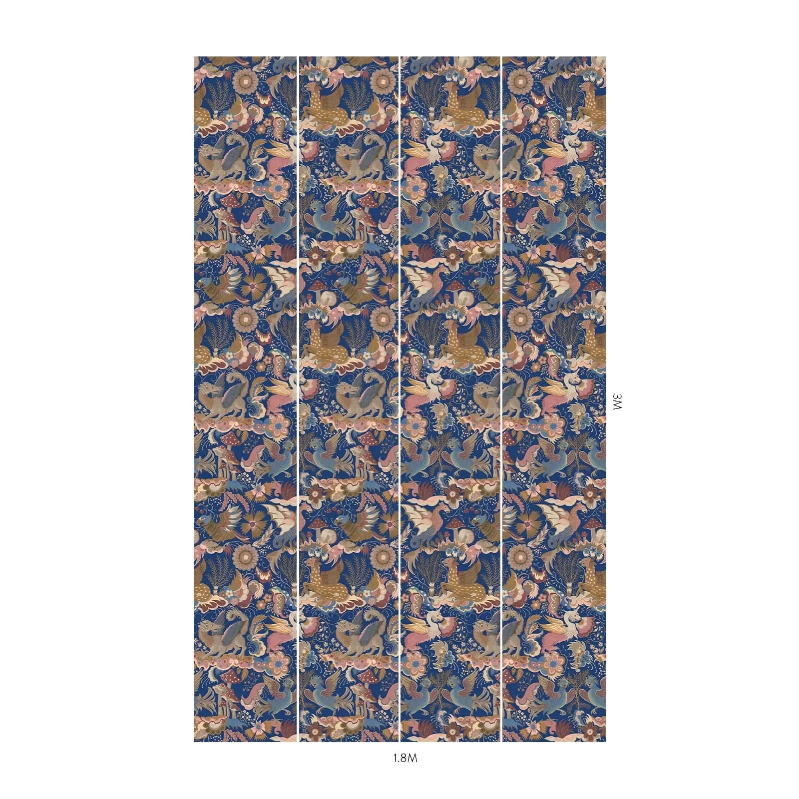 House of Hackney Phantasia Wallpaper – Sapphire | Wallpaper Twins House of Hackney Phantasia wallpaper in Sapphire – SKU 1-WA-PHA-DI-SPH-XXX